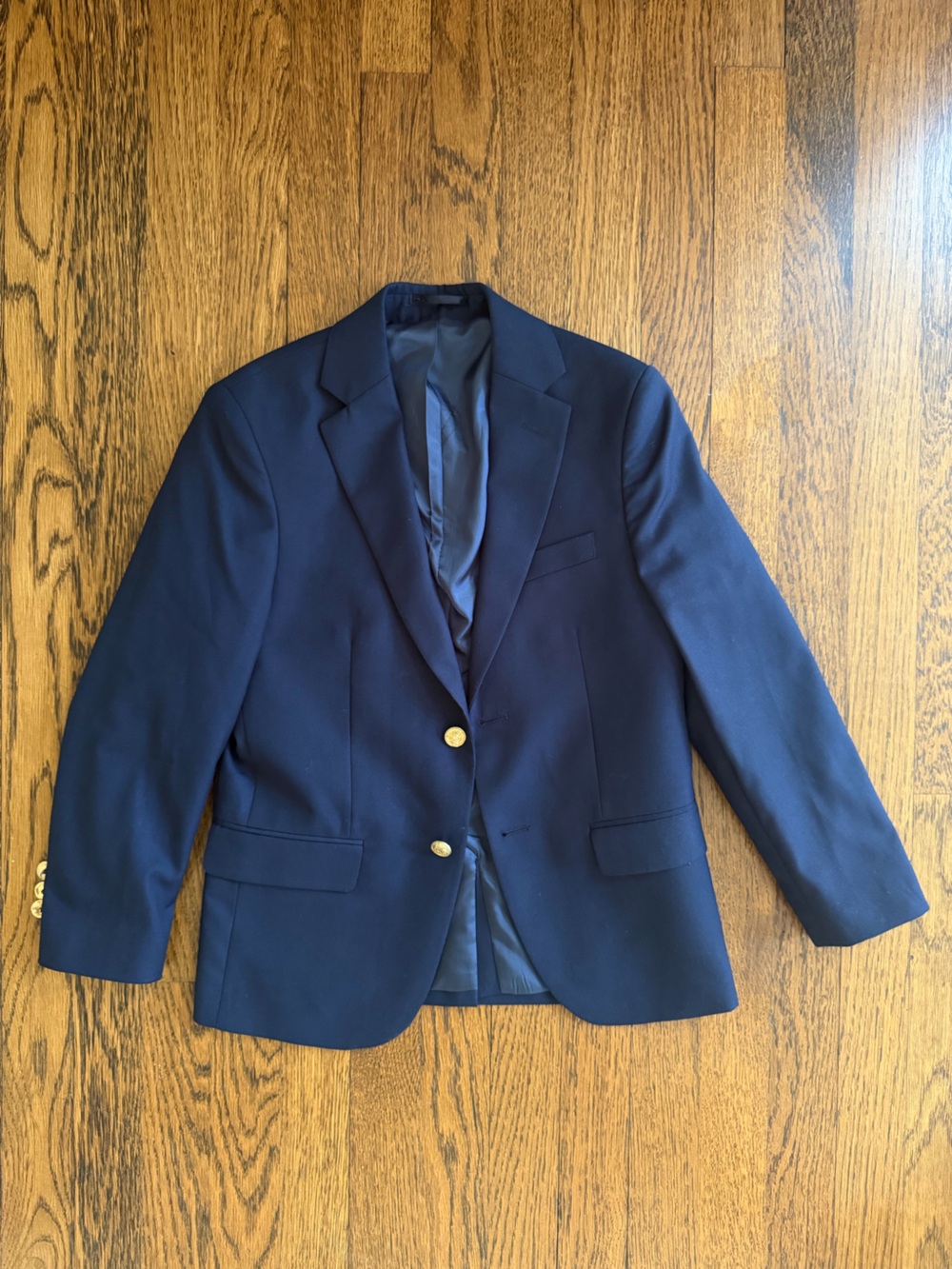J. Bailey Boys Navy Blazer with Gold Buttons size 10